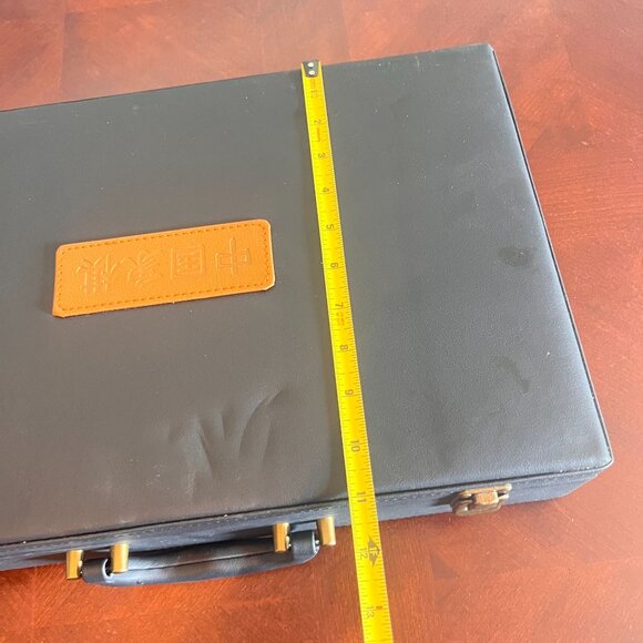 Chinese Traditional Chess Game Set wooden Home Party Chess Game Leather Case - Picture 10 of 14